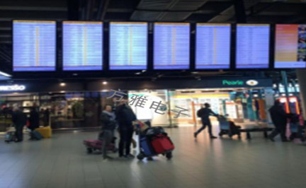  荷兰机场航班显示屏