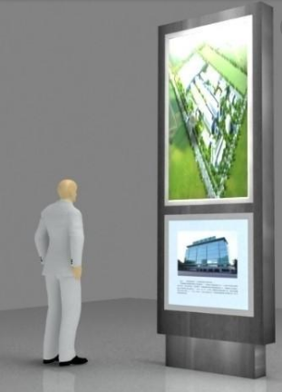 灯箱落地式广告机