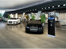 落地式广告机汽车4s店应用